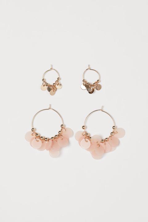 2 Pares De Pendientes - Oro