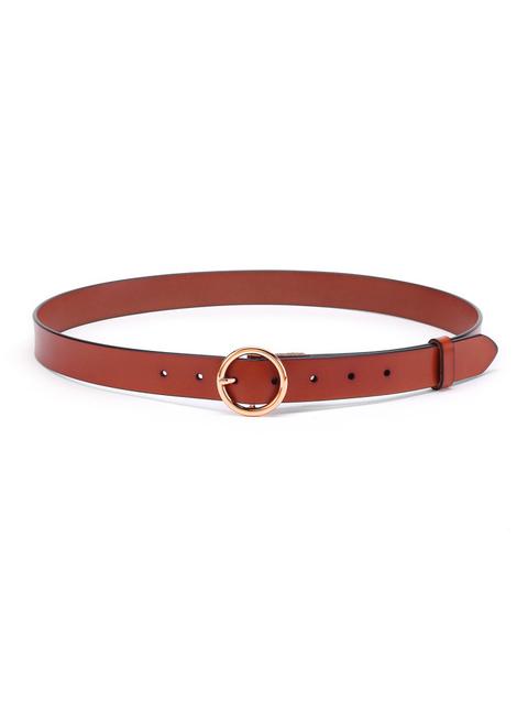 Minimalist Ring Buckle Pu Belt