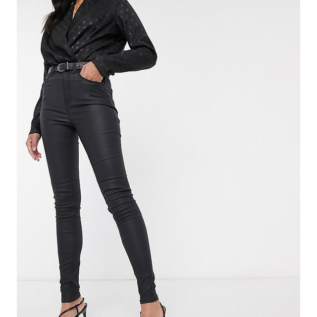 new look faux leather jeans
