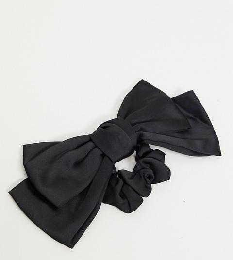 Coletero Extragrande Con Lazo De Satén Negro Exclusivo De My Accessories London