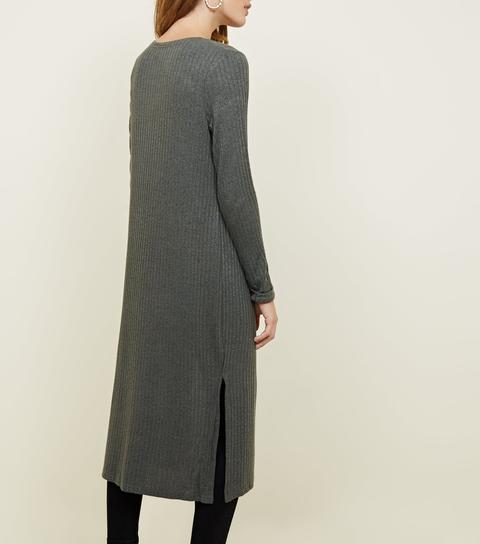 new look grey cardigan