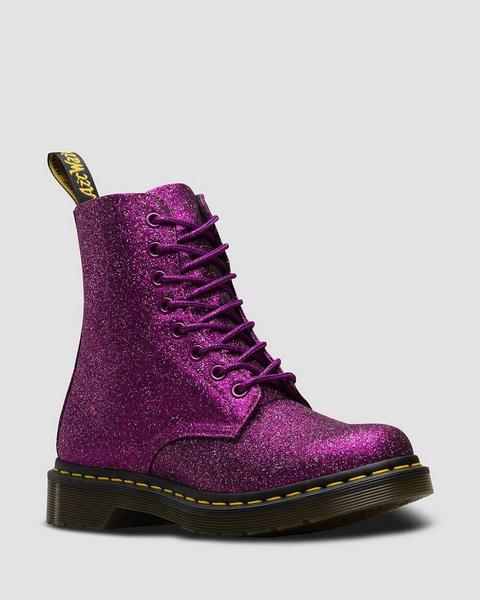doc martens purple glitter