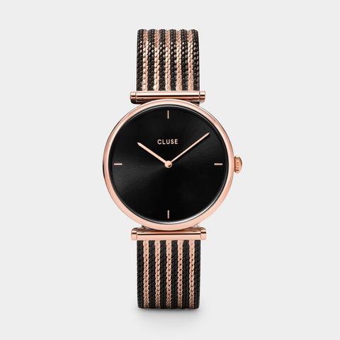 Triomphe Mesh Bicolour Rose Gold Black /black