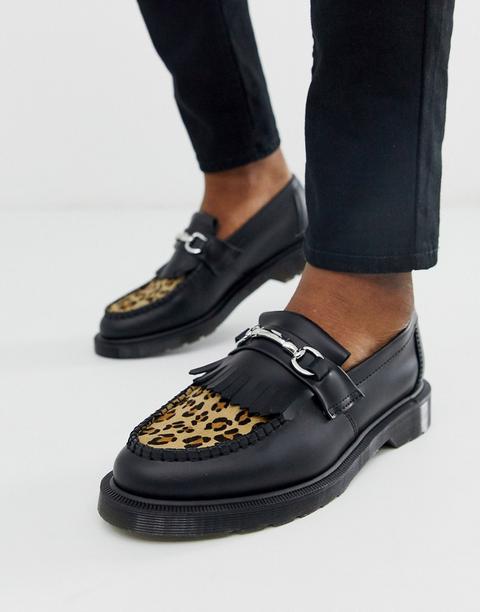 Dr Martens Adrian Bar Loafers Leopard-black from ASOS on 21 Buttons