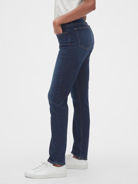 Mid Rise Curvy Classic Straight Jeans