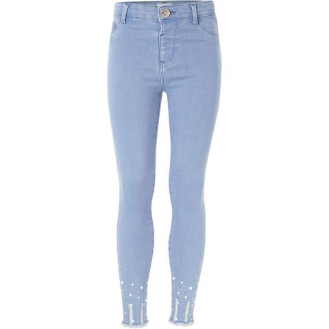 Blue Embellished Molly Jeggings 
