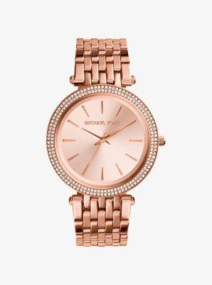 Reloj Darci En Tono Dorado Rosa Con Incrustaciones