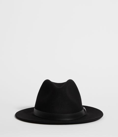 Wool Classic Bronson Leather Fedora Hat 