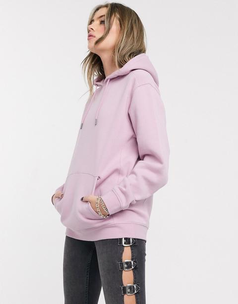 Topshop Hoody In Lilac-purple