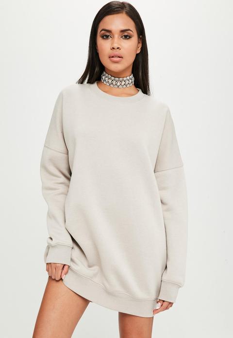 Carli Bybel X Missguided Vestido Sudadera Oversize En Nude