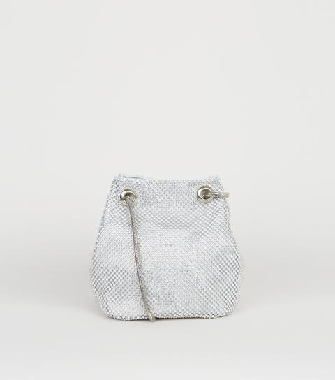 silver bag new look