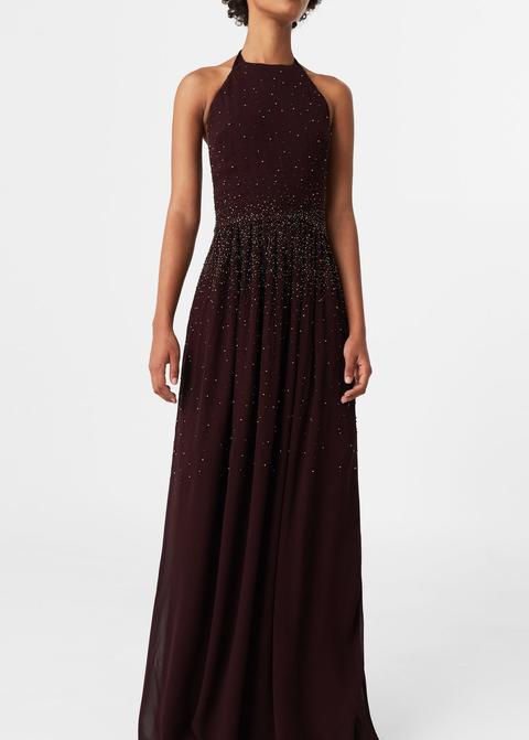 Vestido Halter Abalorios