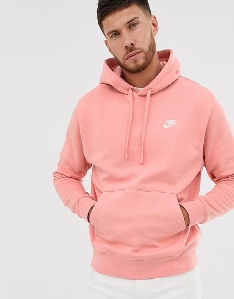 Sudadera Con Capucha Y Logo En Rosa Club De Nike