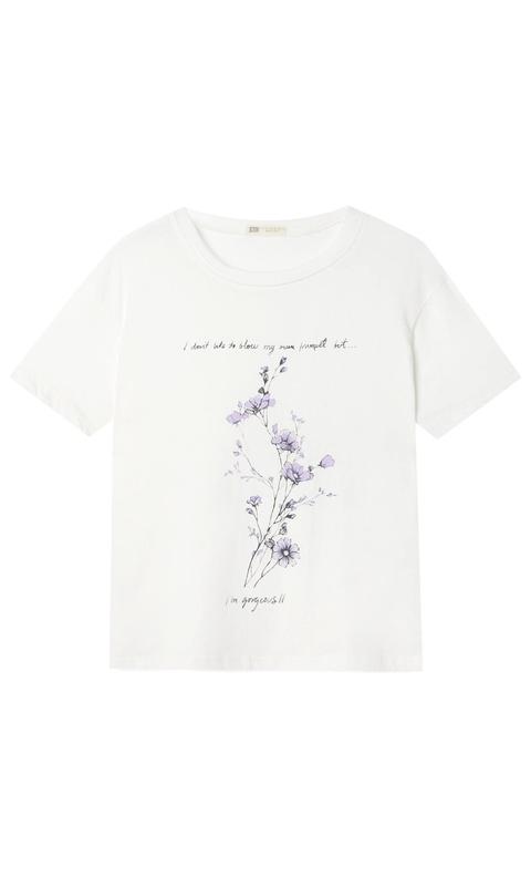 Camiseta Estampado Flores