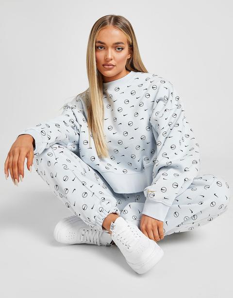Nike Fleece Printed Crew Sweatshirt