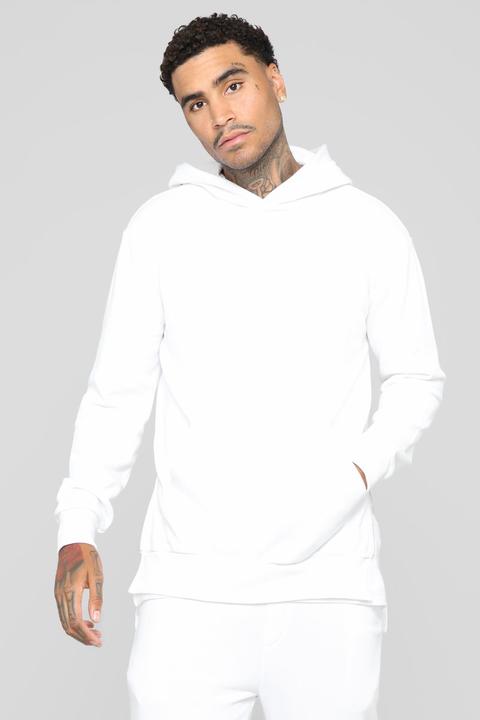 Drew Pullover Hoodie - White