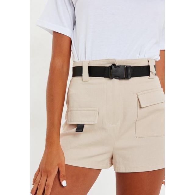 camel cargo shorts