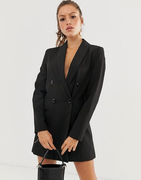 Stradivarius Blazer Dress In Black