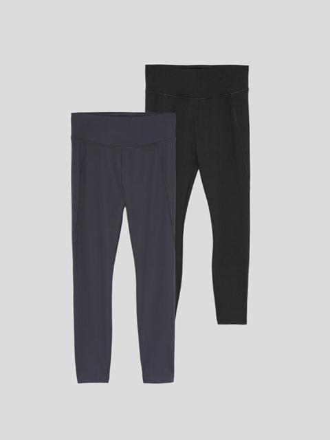 Pack De 2 Leggings Deportivos Lisos