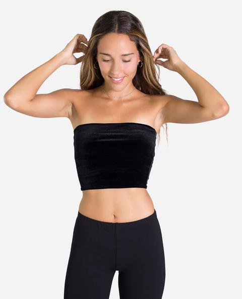 Bandeau Velvet · Negro