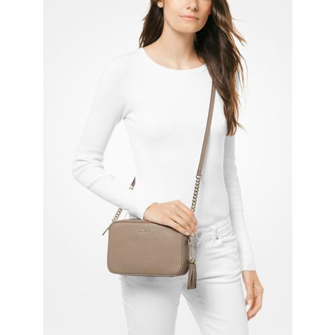 mk ginny leather crossbody