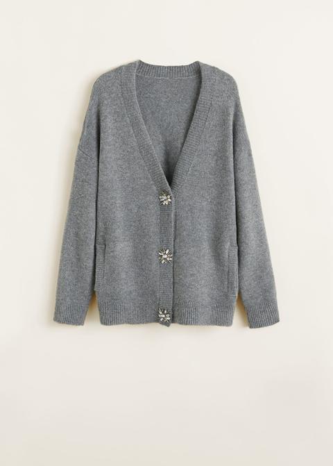 Cardigan Dettaglio Cristalli