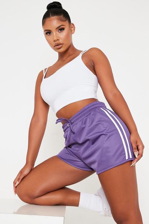 Purple Sporty Runner Short