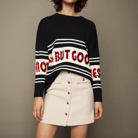 Pull Avec Rayures Et Sequins