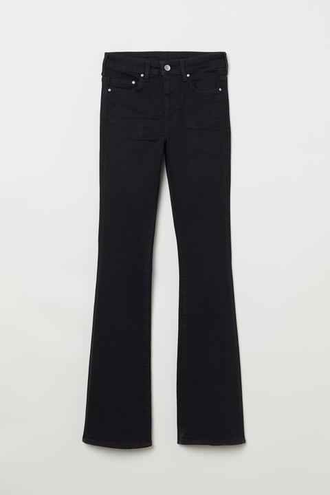 Mini Flare High Jeans - Negro