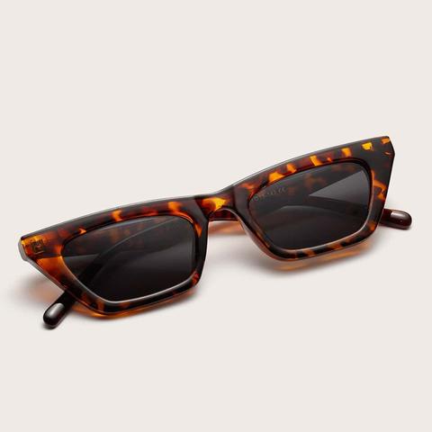 Cat Eye Tortoiseshell Frame Sunglasses