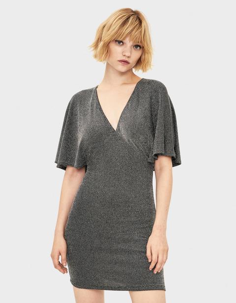 Metallic Thread Mini Dress