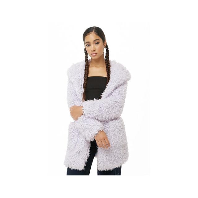 forever 21 white fur jacket