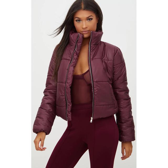 high shine cropped jacket