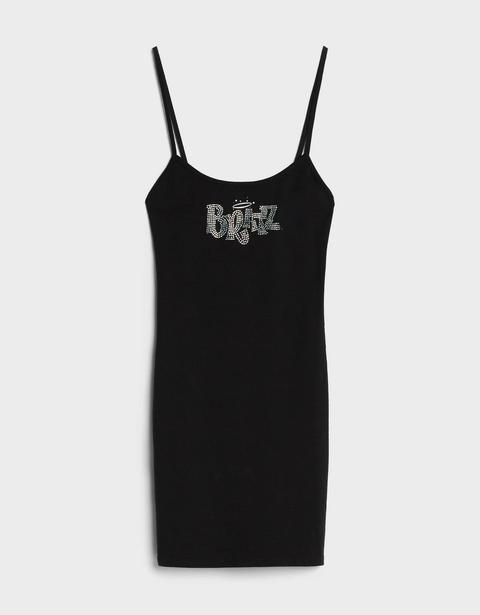 black chrome heart tank dress