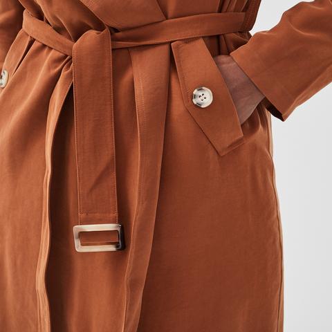 trench coat marron femme