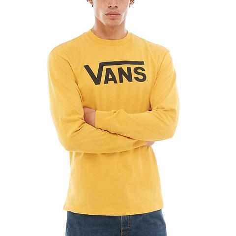 vans long sleeve yellow shirt