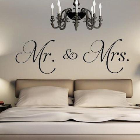 Autoadesivo Da Parete Mr & Mrs