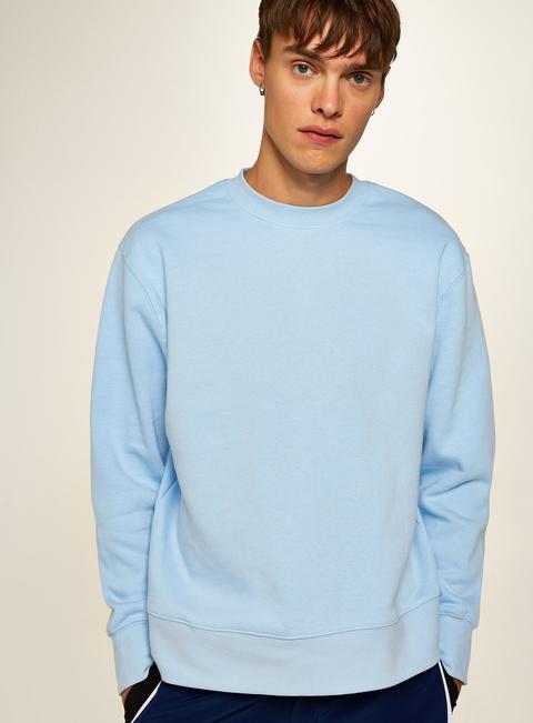 Mens Light Blue Sweatshirt, Blue