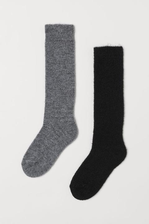 2 Pares De Calcetines - Gris