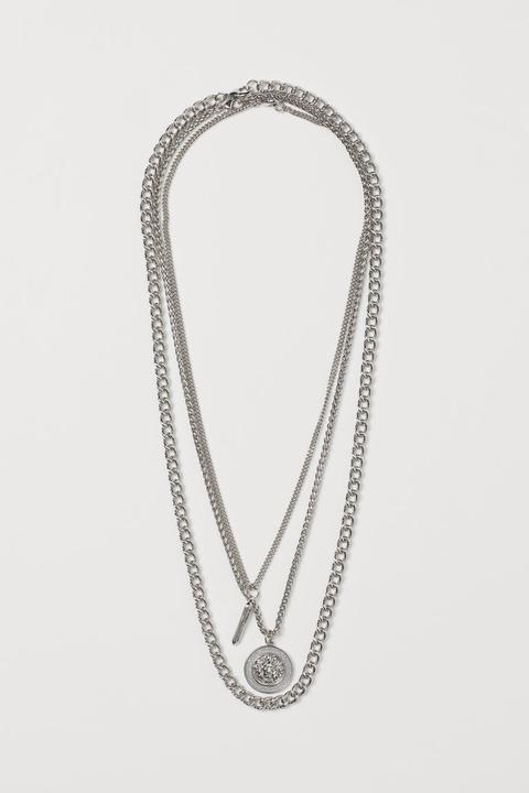 Pack De 3 Collares - Plata