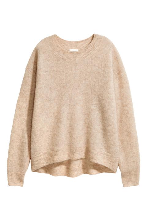 Pullover Aus Mohairmischung - Beige - Damen