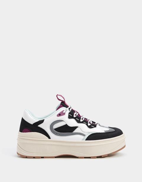 bershka platform sneakers