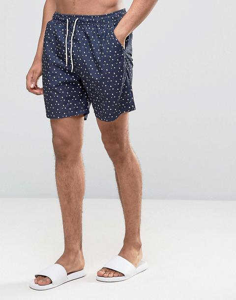 Shorts De Baño Con Estampado Floral De Selected Homme