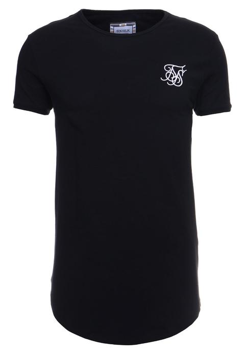 Siksilk Short Sleeve Gym Tee Tshirt Basic Black