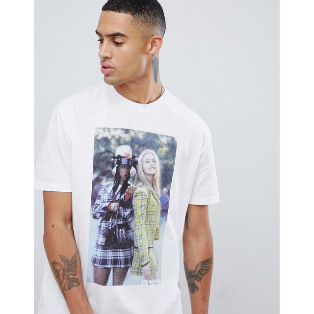 Asos Design Clueless Lassiges T Shirt Mit Fotoprint Weiss From Asos On 21 Buttons