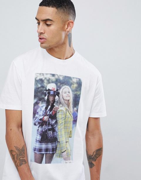 Asos Design Clueless Lassiges T Shirt Mit Fotoprint Weiss From Asos On 21 Buttons