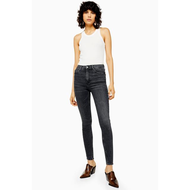 skinny washed black jeans