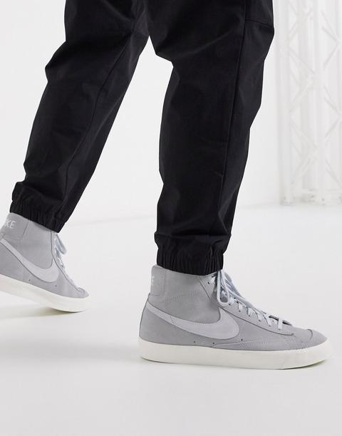 nike blazer mid grey suede trainers