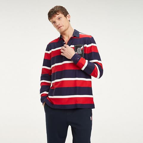 Multicolour Stripe Rugby Shirt from Tommy Hilfiger on 21 Buttons