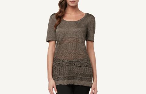 Maxi Maglia Con Motivo Geometrico
